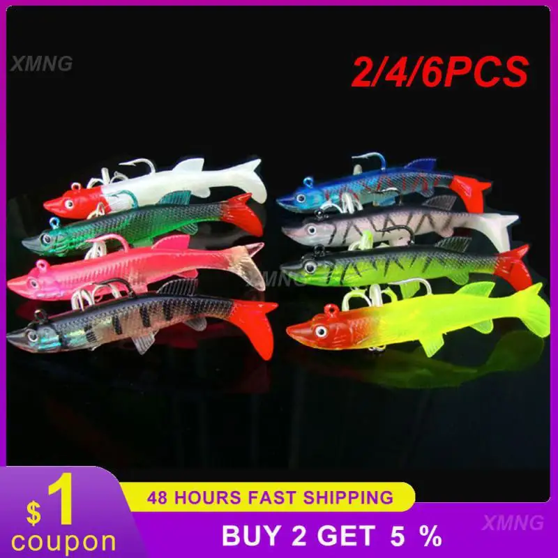 2/4/6PCS Weight 18 Grams Lure Beautiful Swimming Fishing Gear Length 9.5 Cm Fake Fish Bait Strong Fish Lure Fishing Supplies