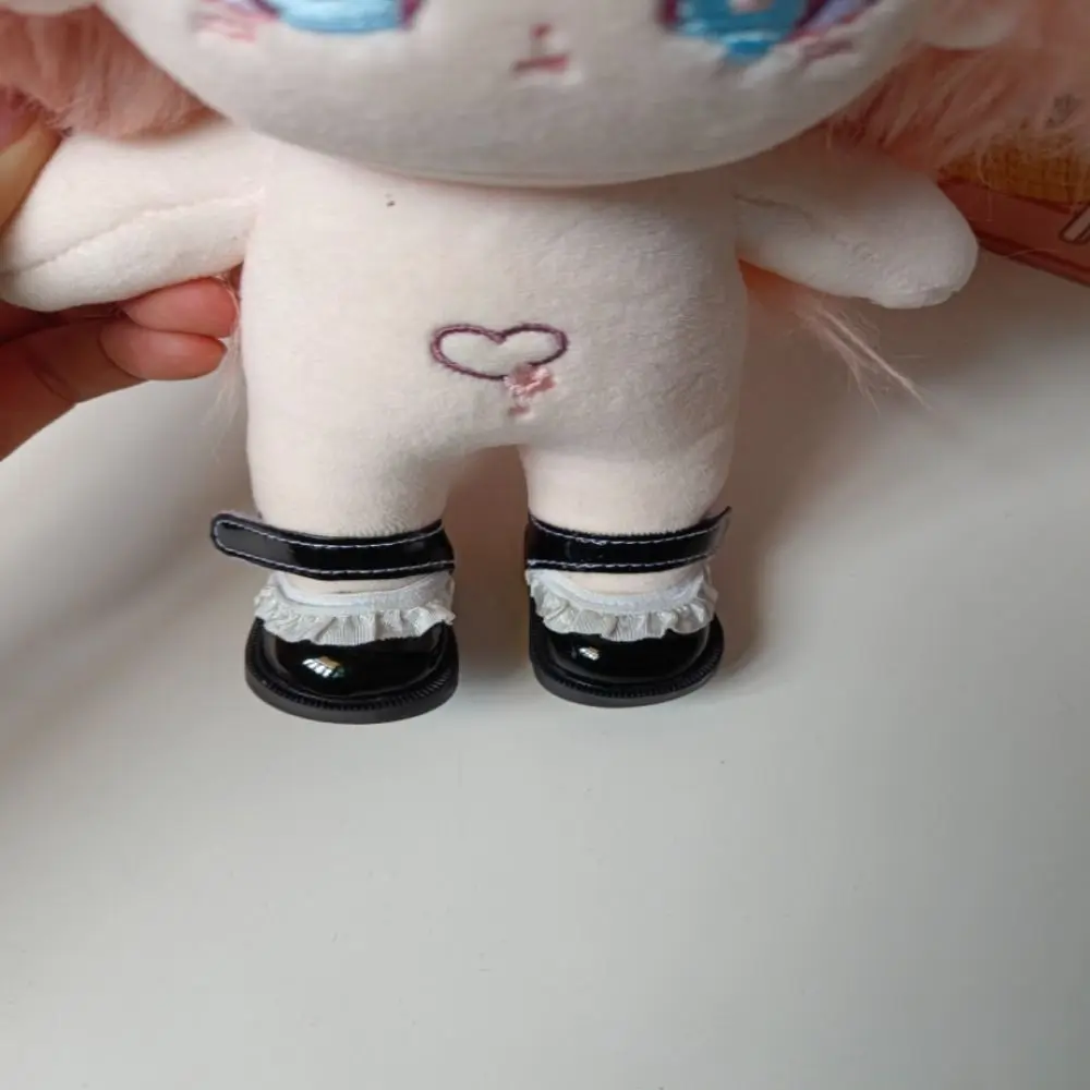Baby Shoes 20cm Cotton Doll Lace Leather Shoes Adhesive Shoes Toy Doll Replacement Dressing