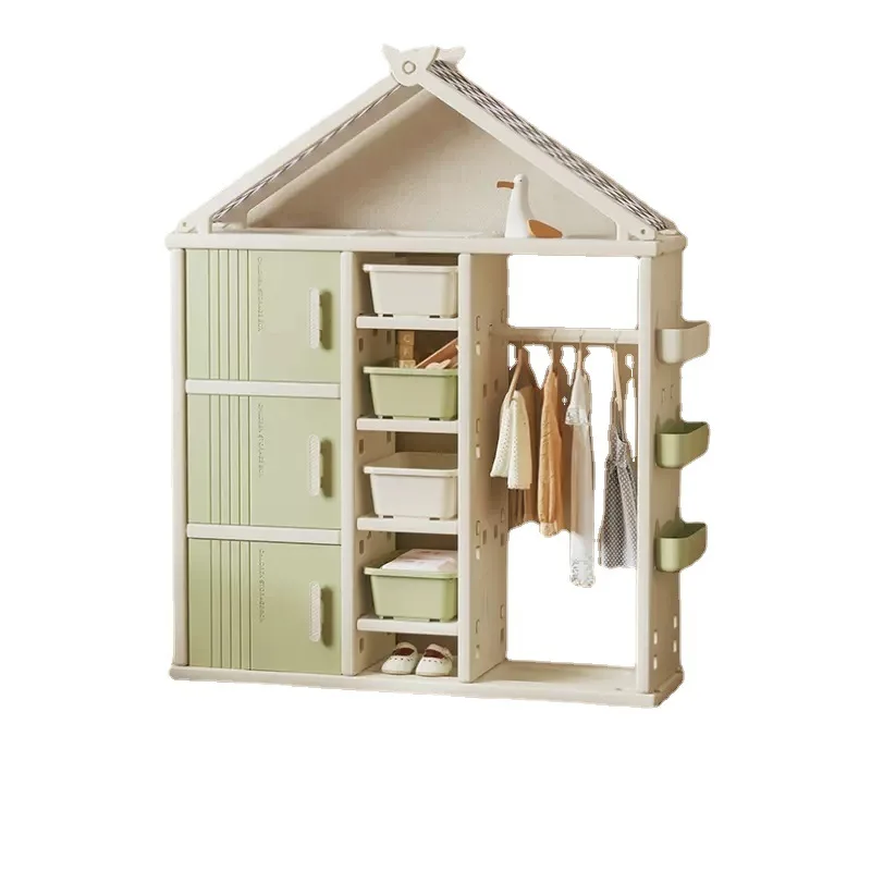 

Baby wardrobe storage cabinet Children's storage rack Toy rack