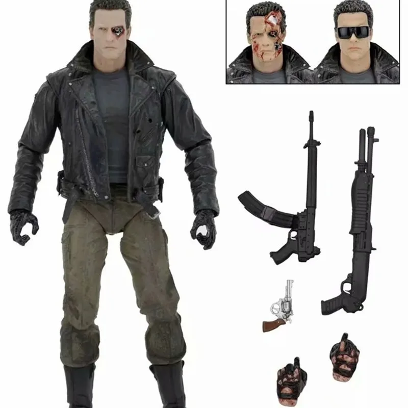 18cm Terminator Ultimate T-800  Arnold   Exclusive Film Action Figure Toy  Doll Model Desktop Ornament birthday present