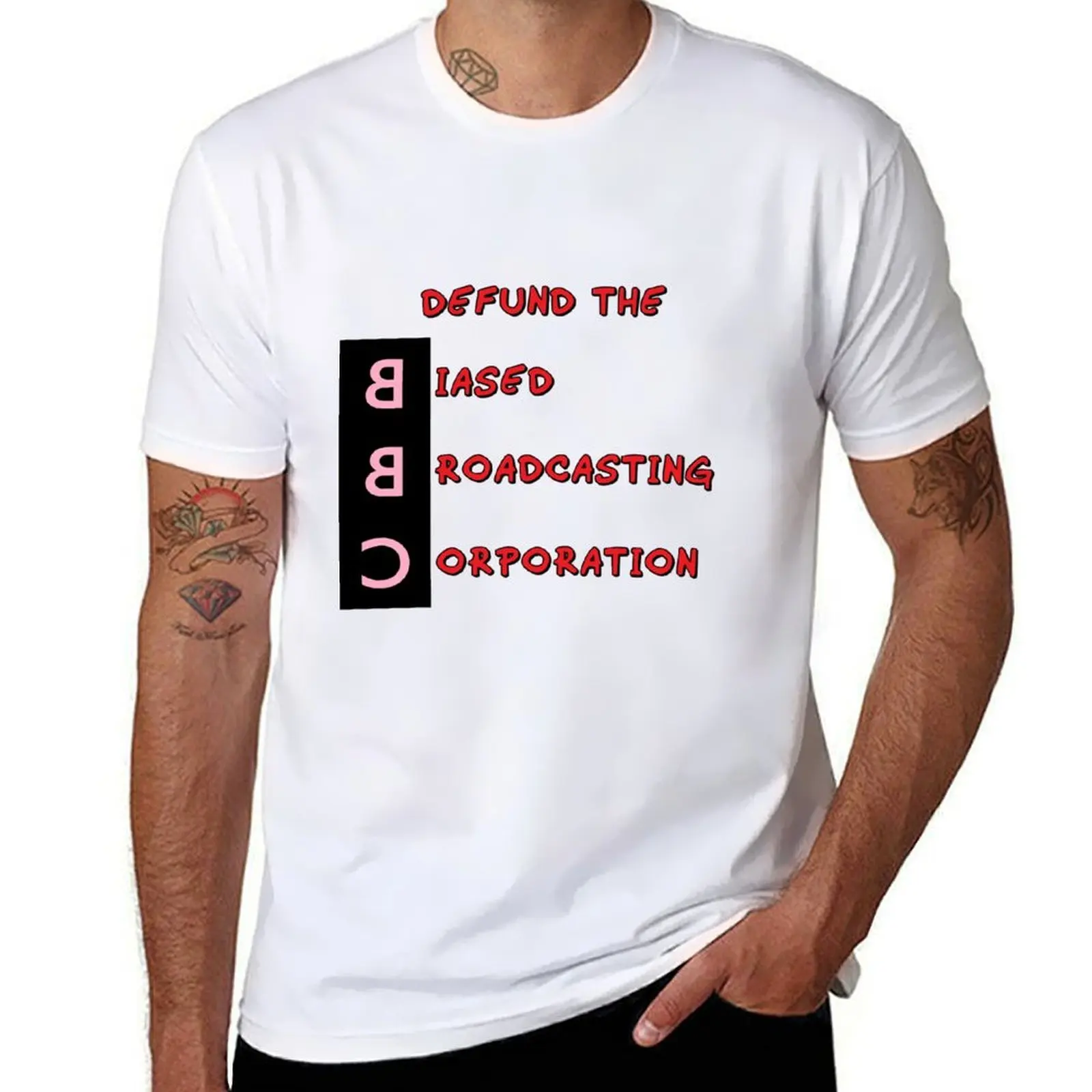 

Defund the Biased Broadcasting Corporation BBC T-Shirt t shirt man designer T-Shirt