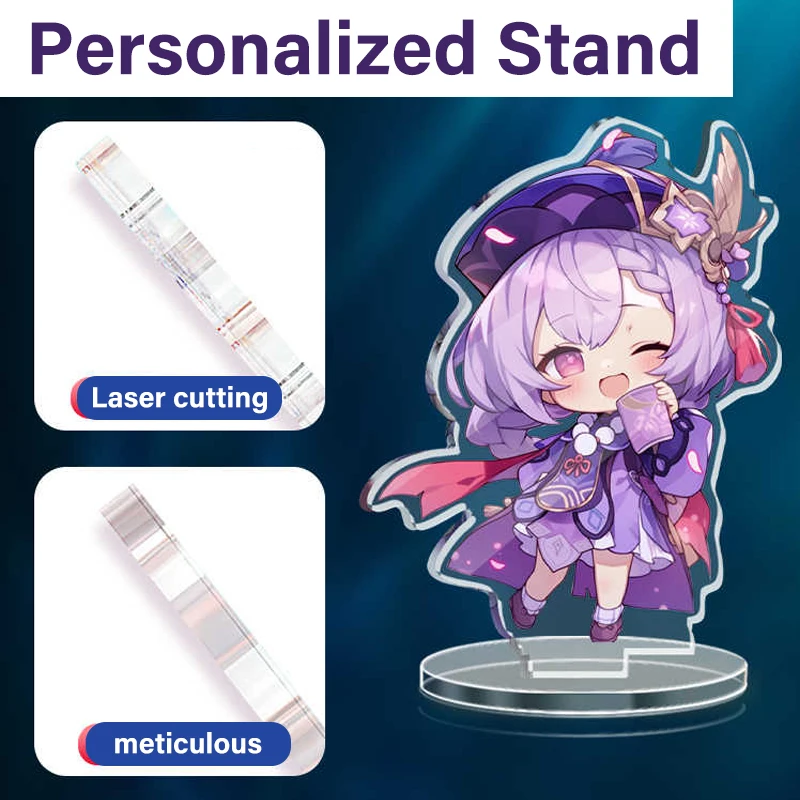 

Прозрачная акриловая подставка на заказ, мультяшная/игра/аниме/певец ldol/игровой персонаж, дизайн, персонализированное украшение стола, модель, подарок для фаната