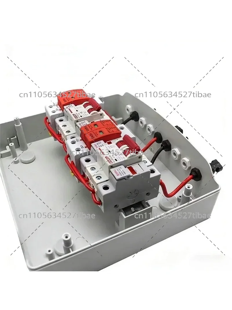 

Solar DC Bus Box 2 in 2 out Voltage DC500V Waterproof Dustproof Photovoltaic Bus Box with Anti-Reverse Monitoring for Solar Syst