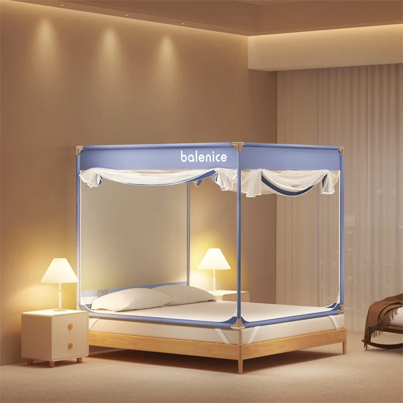 2024 Newest Square Double Door Mosquito Net Bedding Tent Bedroom Canopy Door Mosquito Nets Window  Anti Mosquito 150 180 200c'm