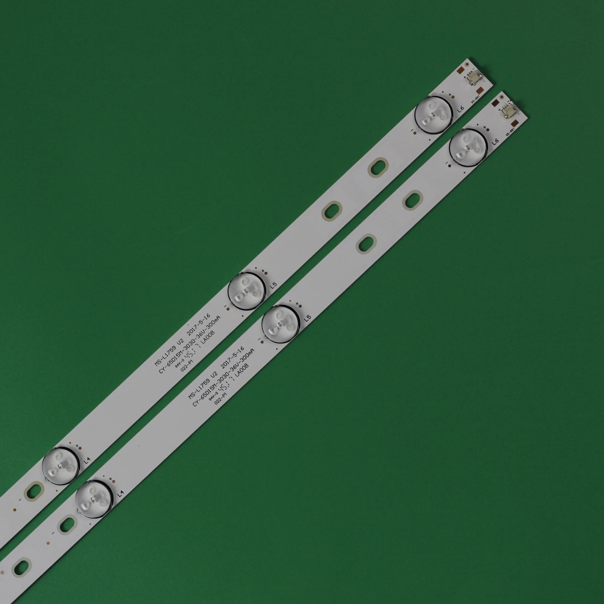 12 قطعة/المجموعة LED Backligh قطاع ل MS-L1759 V2 CY-65D15M-3030-36V-300MA A3 8D65-DAWR-A33612A AX65LEDA88-G/0227 PA650SDD-DK52F1