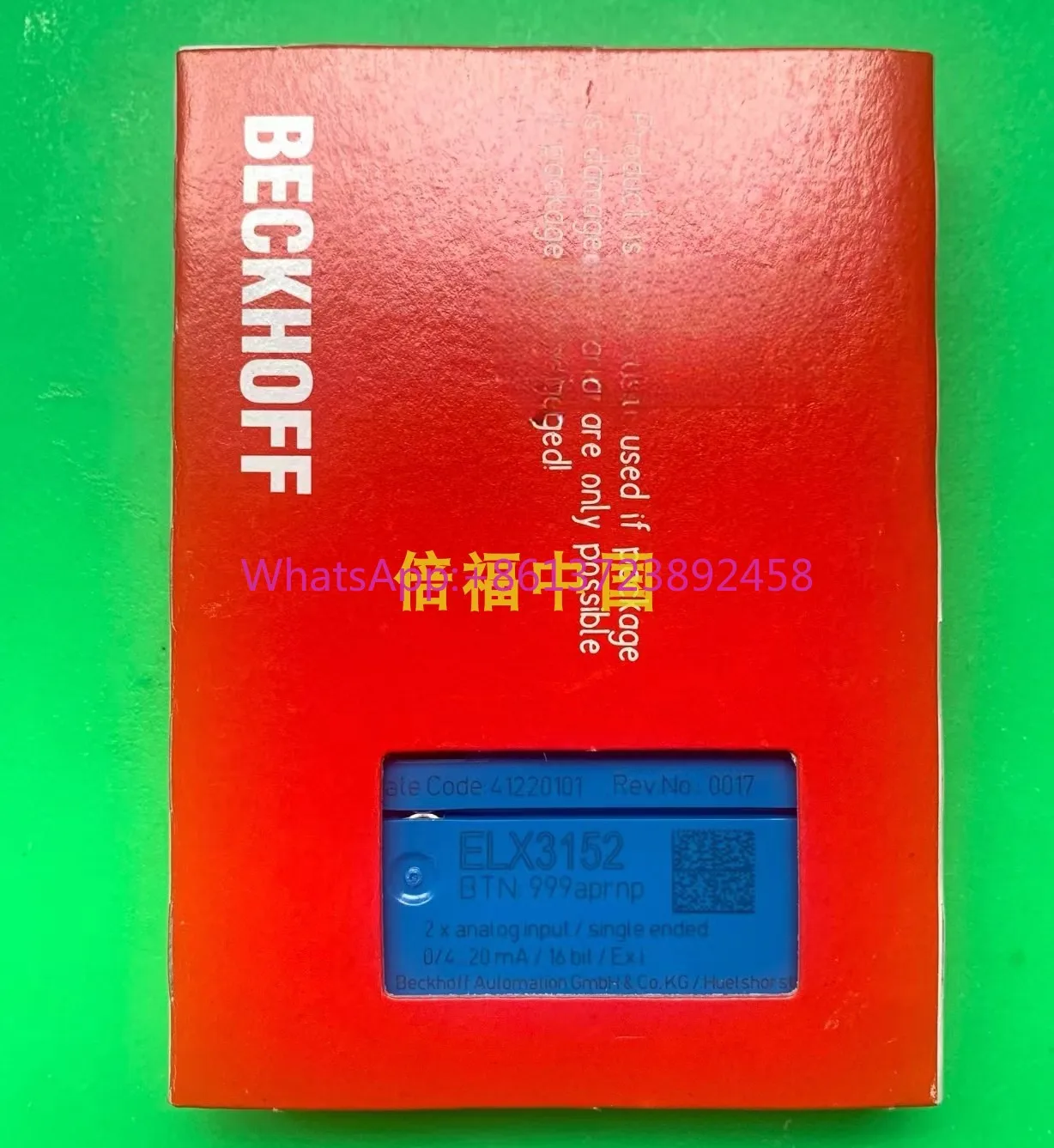 

BECKHOFF EL2904 EL3001 EL3004 EL3008 EL3011 EL3012 EL3014