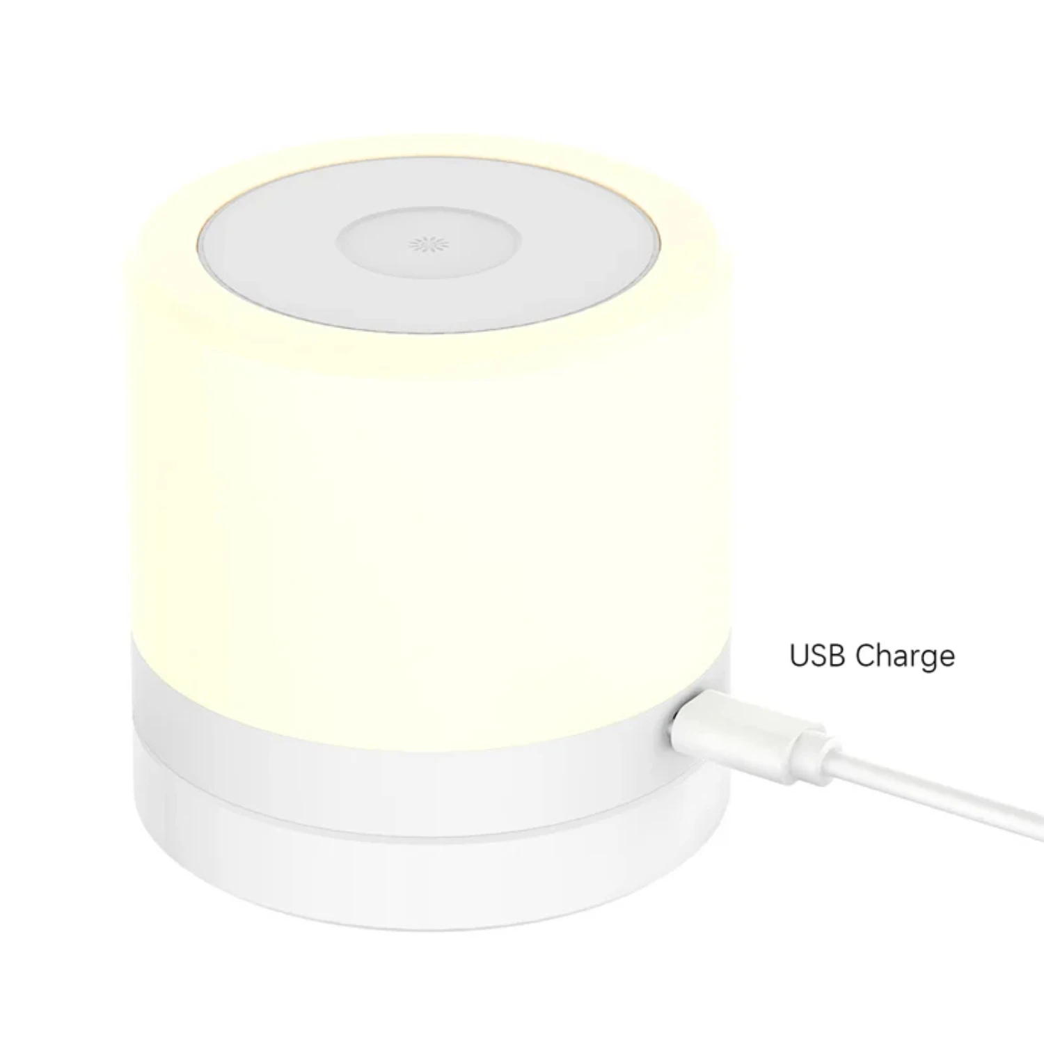 Nieuw LED-nachtlampje Touch Light Sensor Control Draagbare USB-aangedreven Kleurveranderende sfeerlamp Nachtkastje Slaapkamer Woonkamer