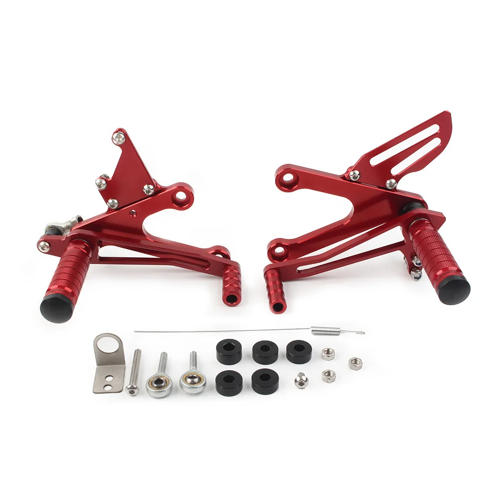 For Honda NSR250 Rear Sets Foot Pegs Pedal Footrest Red Motorbike Accessories