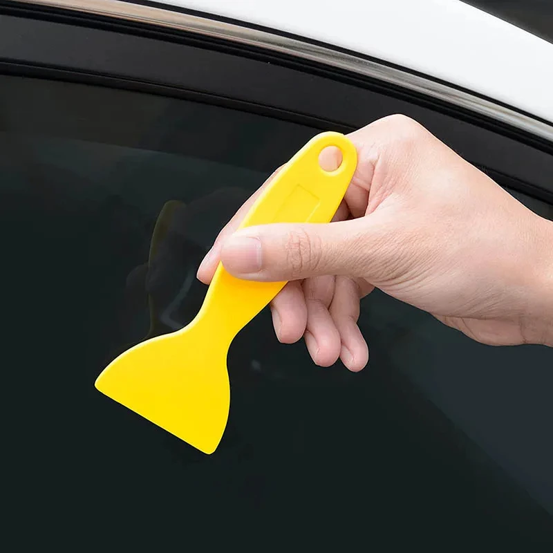 1-10pcs Auto Plastic Scraper Car Clean Tool Window Cleaner Windshield Snow Shovel Glass Water Glue Remove Wiper Squeegee Knife