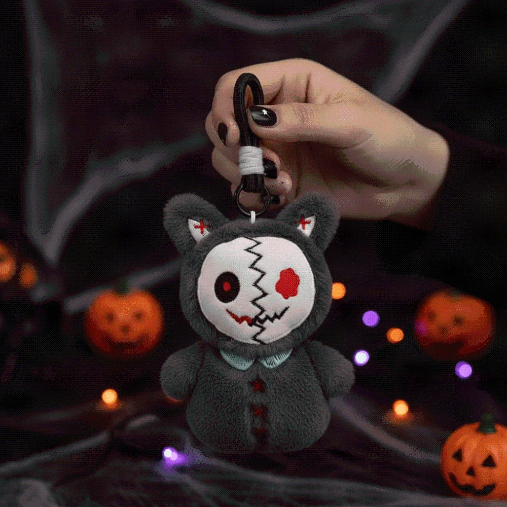 Soft Texture Mummy Key Chain Compact Size Exquisite Stitching Halloween Stuffed Lightweight Durable Cartoon Plushie Charm
