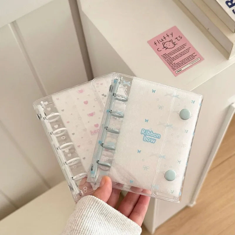 M5 PVC Folio W/Quad-Function Pages Starry Clip-On System for Card Decor Scrapbook Ecosystem Small Binder Photocards Photo Album