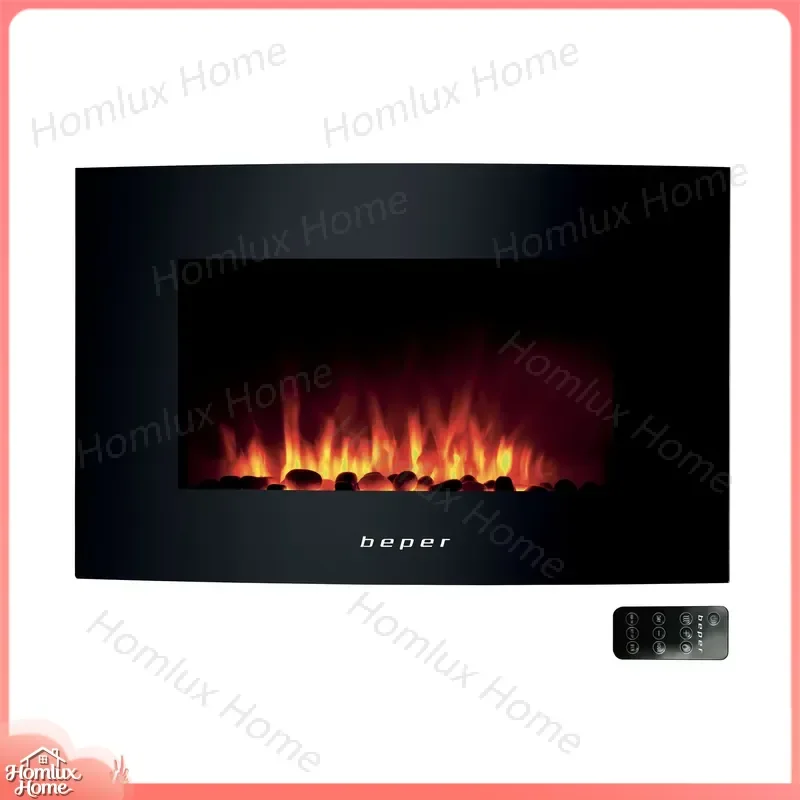 LED Fireplace Heater with Realistic Flame Effect Indoor Wall Mounted Freestanding Portable Fireplace for Living Room