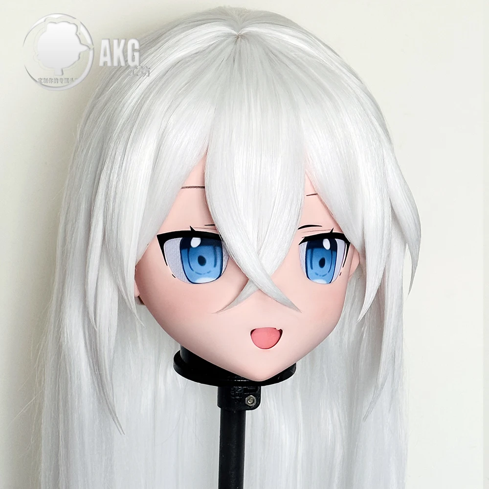

(AL255) Customize Character Crossdress Female/Girl Resin Half/Full Head With Lock Cosplay Japanese Anime Game Role Kigurumi Mask