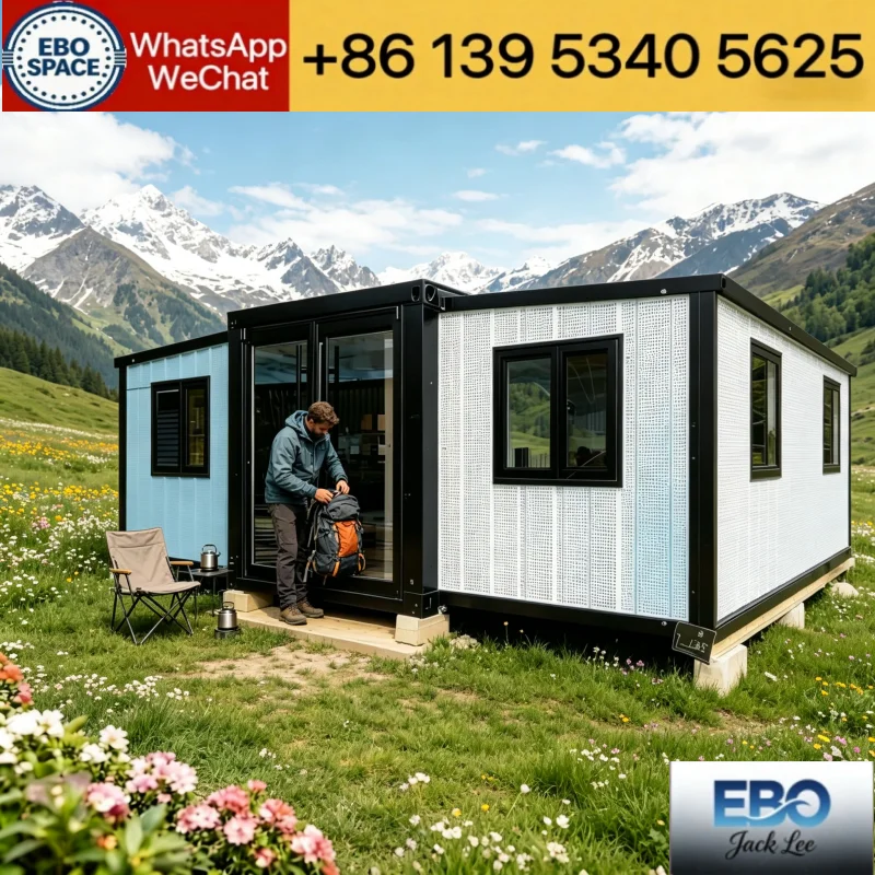 All Finished Prefab Mobile Tiny House Complete Electric Water System Modular Cabin Holiday Vacation Retreat