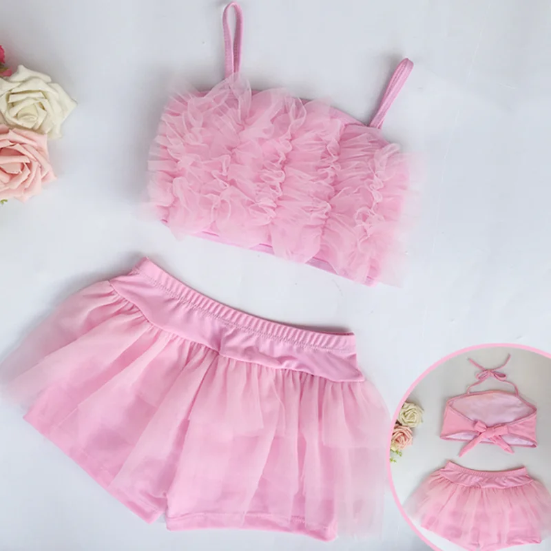 

New children's swimsuit girls' two-piece split swimsuit set