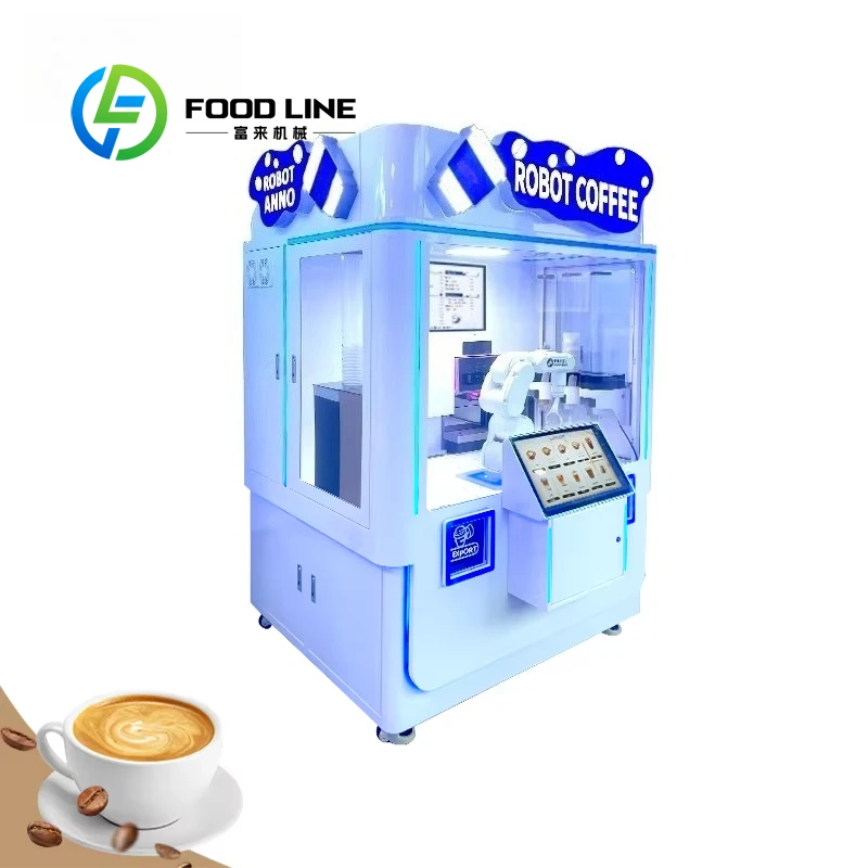 Geavanceerde 24-uurs intelligente onbemande koffie-automaat, metalen cabine, creditcard- en tokenbetaling, automatisch, commercieel