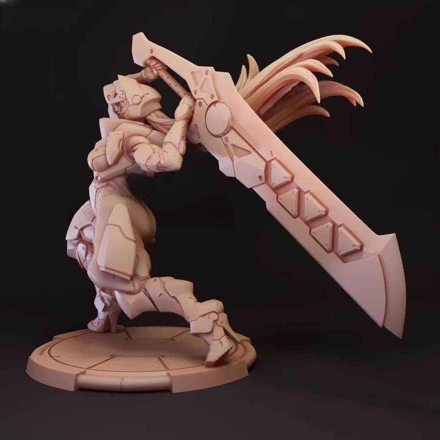 75mm Cast Resin Model Assembly Kit Royal Guard Female Warrior Model Unpainted