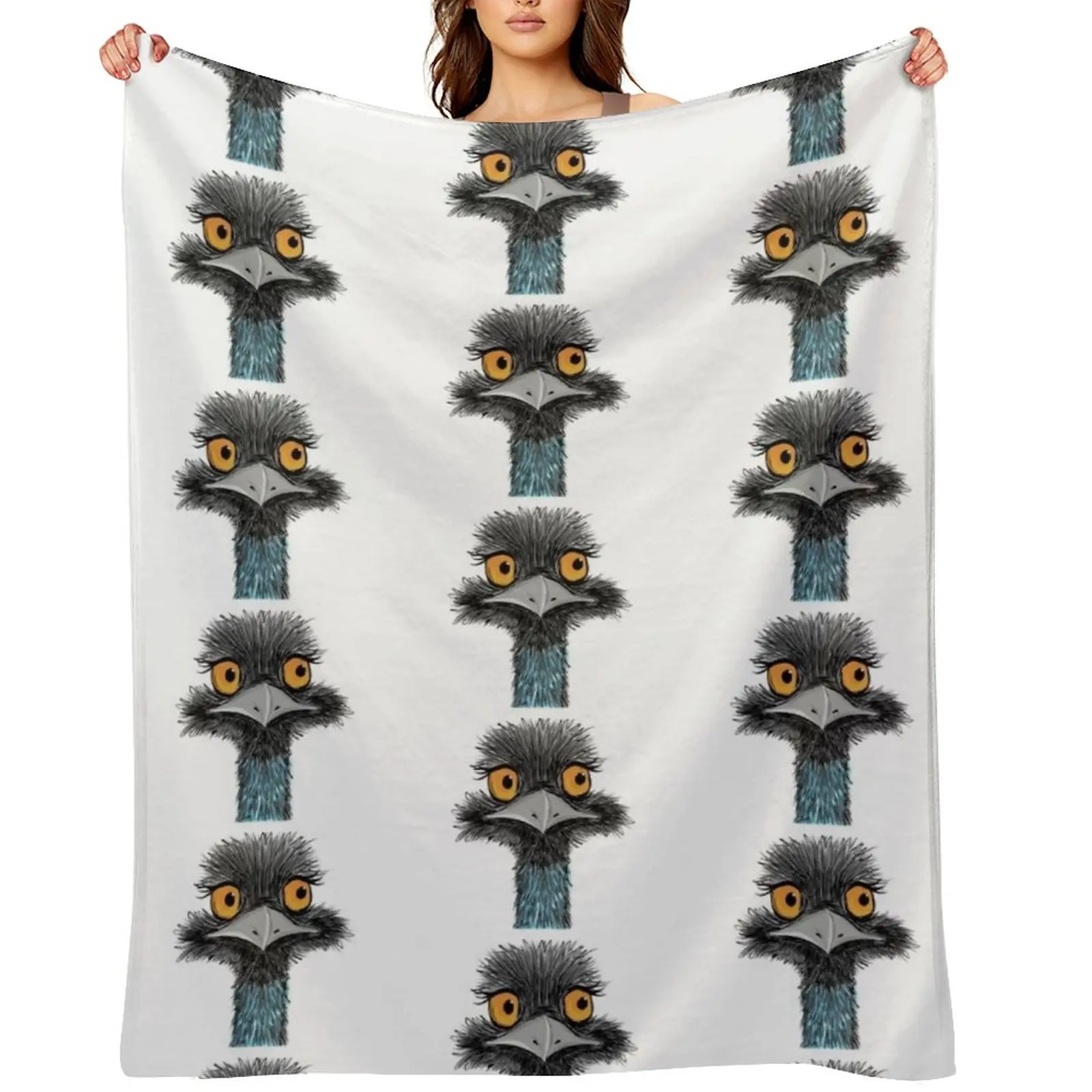 

Edna Emu Throw Blanket Vintage cosplay anime bed plaid Polar Blankets