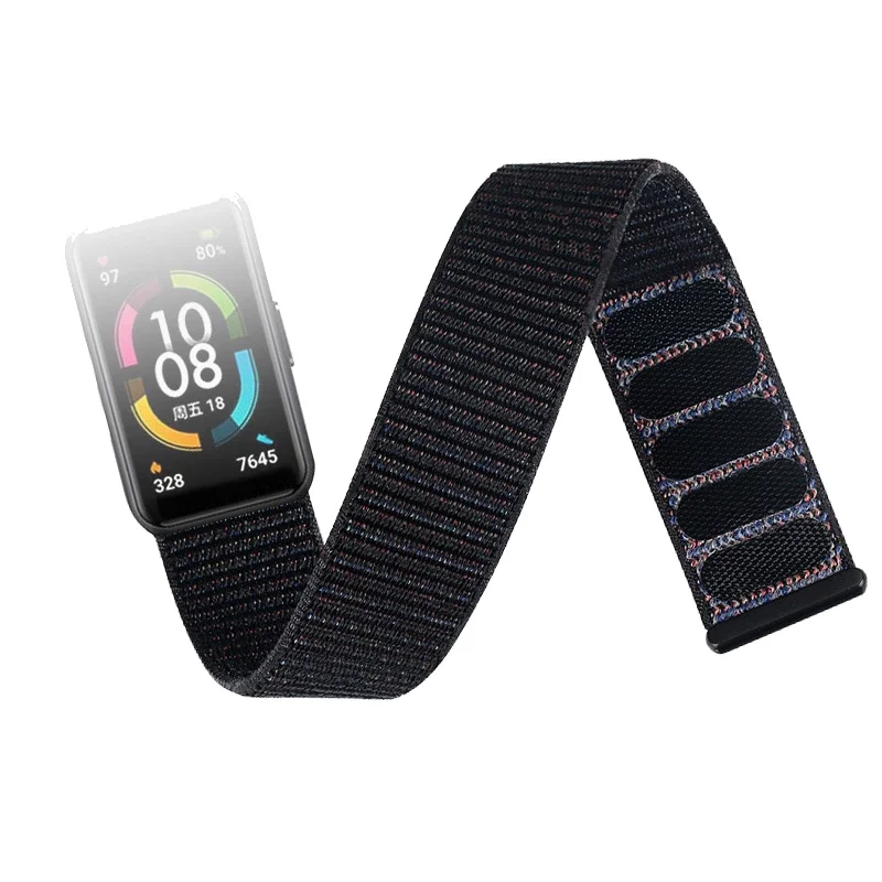 Correia de nylon para Fitbit Charge 5 Smart Watch Weave Loop Bracelet, pulseira para esportes, banda para Fitbit Charge 5