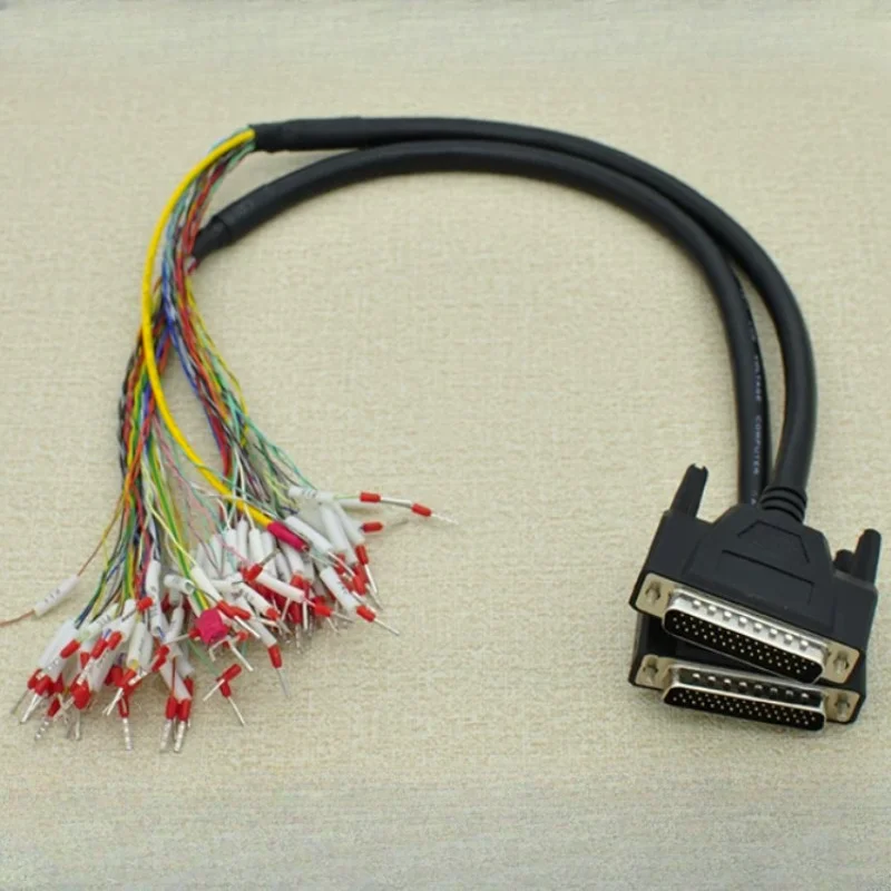 Inovance Delta B2 B3L Servo CN1 DB15 3-Row 26 44 Pin I/O Control Line Pure Copper 44 Core Single-End Wire Numbered Tube for CNC
