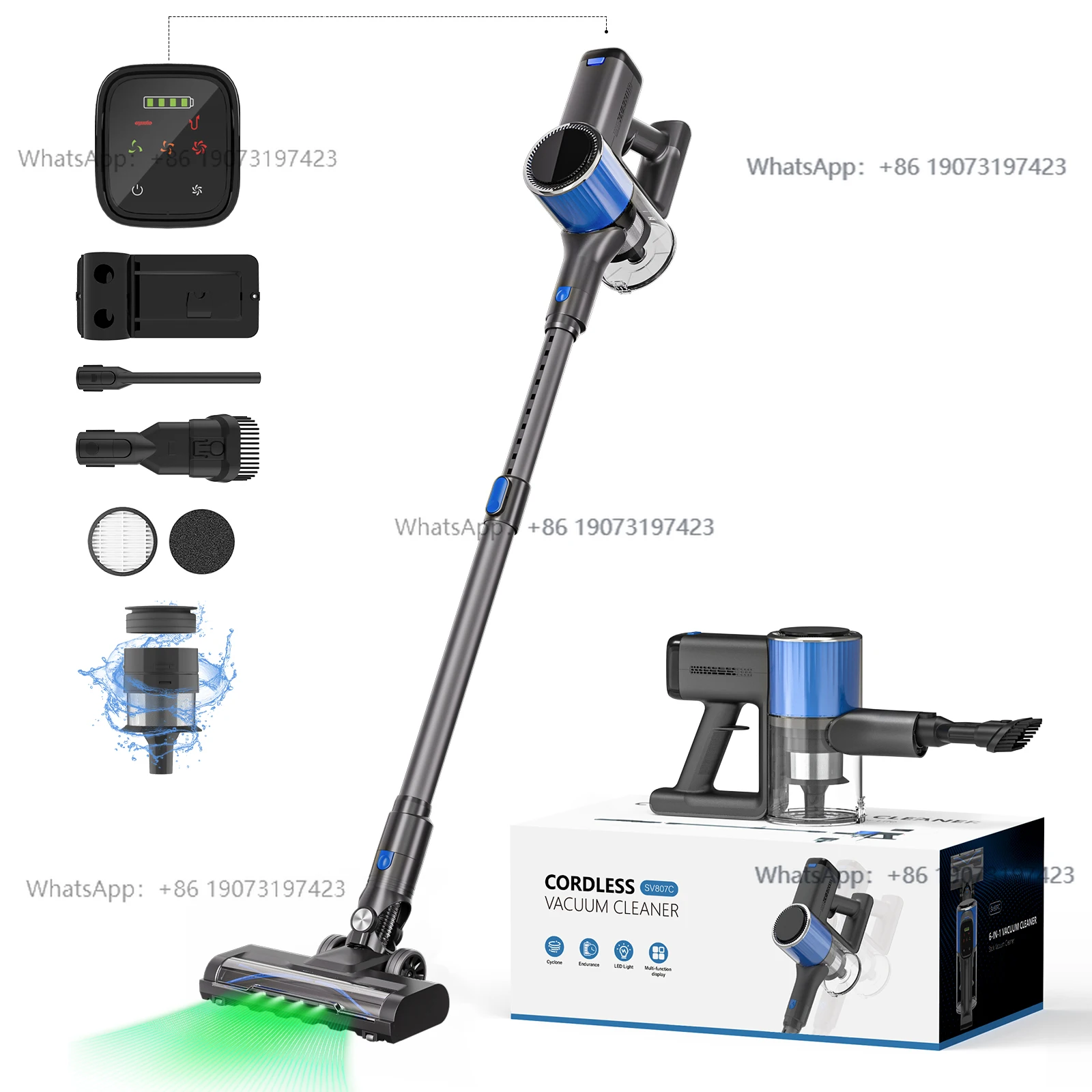 Versatile Lightweight Cordless Stick Vacuum 40 Minutes Long Running Time for Carpet and Hardwood Floors Pet Hair Upgrade