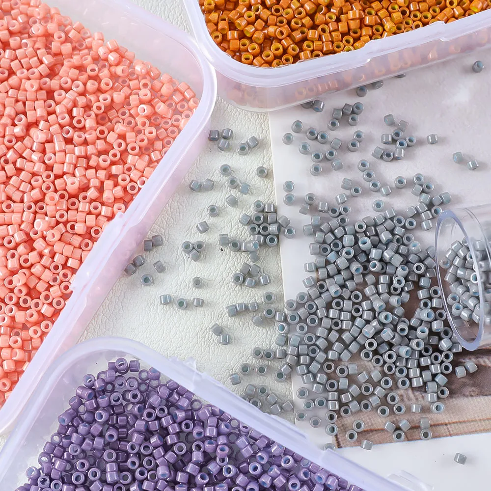 Imported bulk 10g Miyuki Delica solid color retro seed bead jewelry accessories from Japan, suitable for various DIY handmade cr