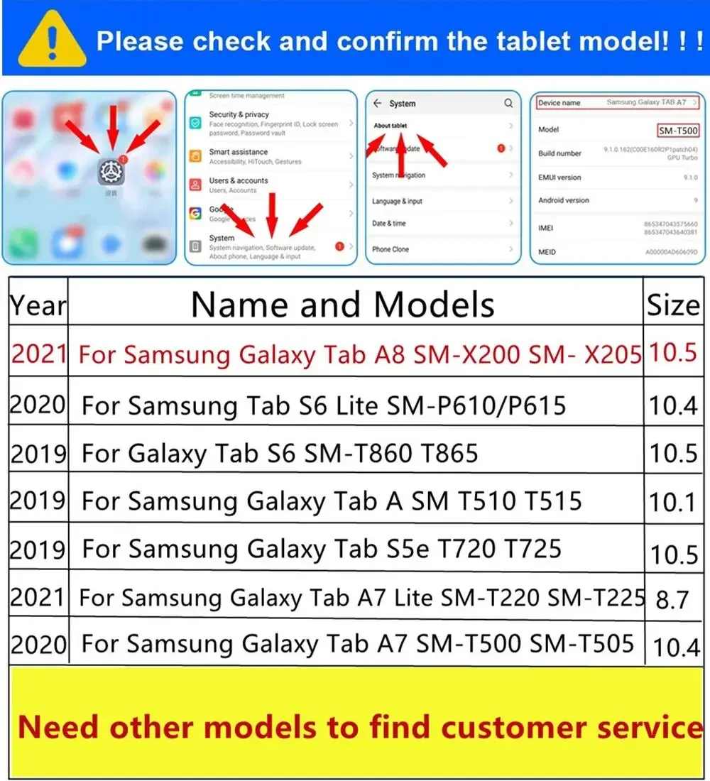 Estojo rotativo para Samsung Galaxy Tab, Capa para Tablet, A9 Plus, X210, X216B, A9, 8.7, S9, S7, S8, 11, S6, 10.5, S6 Lite, 10.4