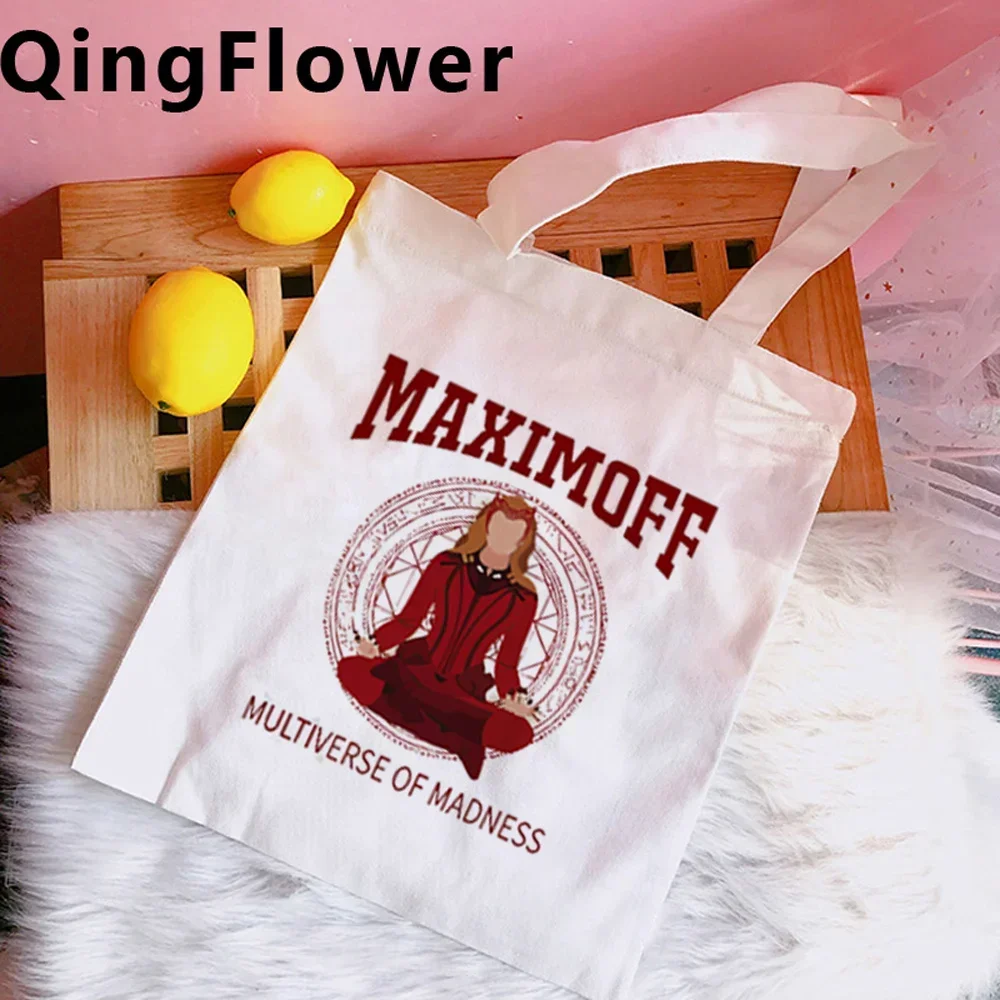 Scarlet Witch shopping bag grocery jute bag bolso tote reusable bag sacola tote reusable boodschappentas grab