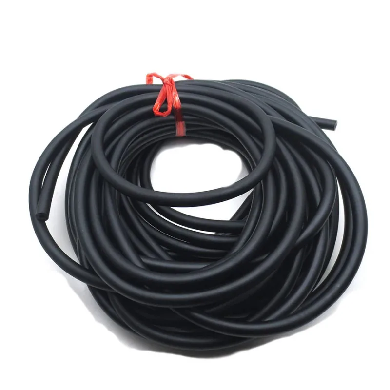 5-20 Meters Black Rubber Band Solid High Elasticity Fitness Rubber Band Yoga Tension Rope Physical Fitness Training Stretcher