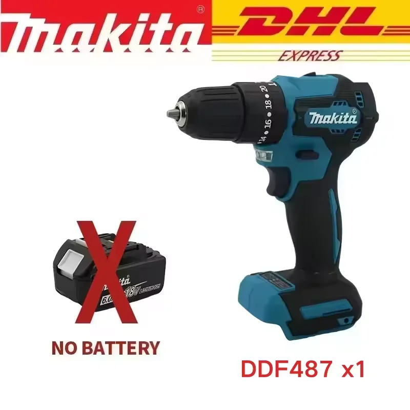 

Makita Original NEW DDF487 Cordless Driver Drill Brushless Electric Impact Screwdriver Rechargeable Power Tool 18V