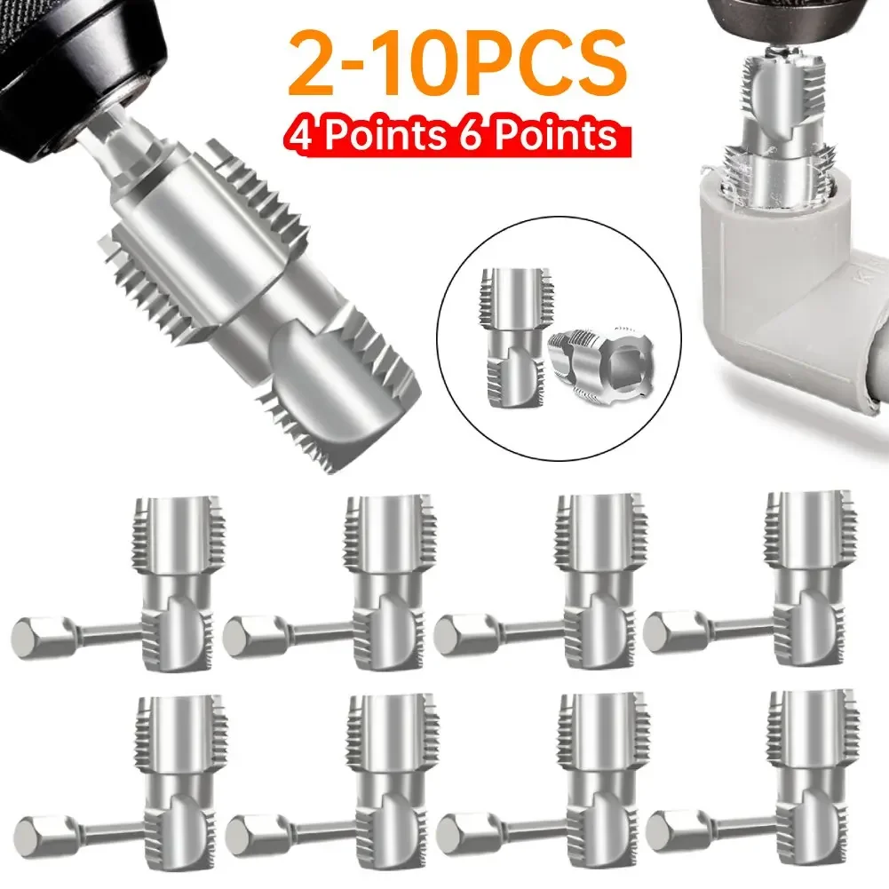 

4 Points 6 Points Electric Drills Workshop Equipment Tapered Pipe Thread Tap for 1/2inch 3/4inch Pipes Inner Threading Making