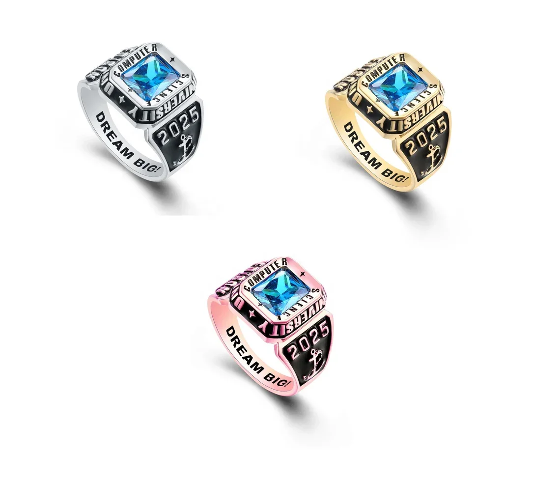 

Customized graduation rings for school classes, with the latest design available for free in 2025 and fast delivery of graduatio
