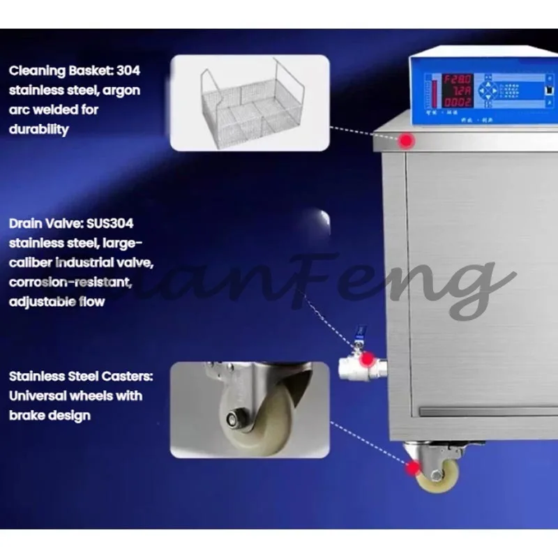 Large industrial grade commercial degreasing and rust removal machine Large capacity cleaning machine