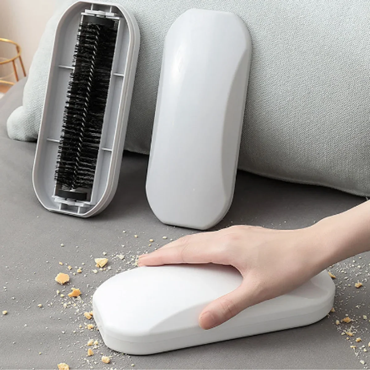 Bed Linen Cleaning Brush Manual Roller Hand Grip Brush Sofa Trash Crumb Cleaning Brush De-linting Brush Non-Electric