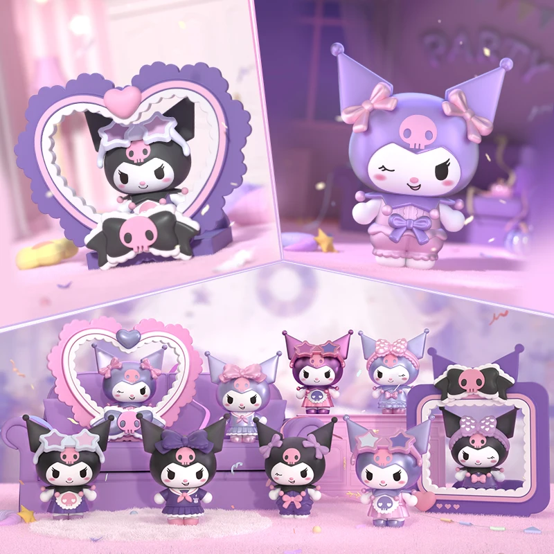 

New In Stock Blokees Versatile Kuromi Series V2 Blind Box Kawaii Magnetic Attraction Action Figure Desk Decor Ornament Toy Gifts