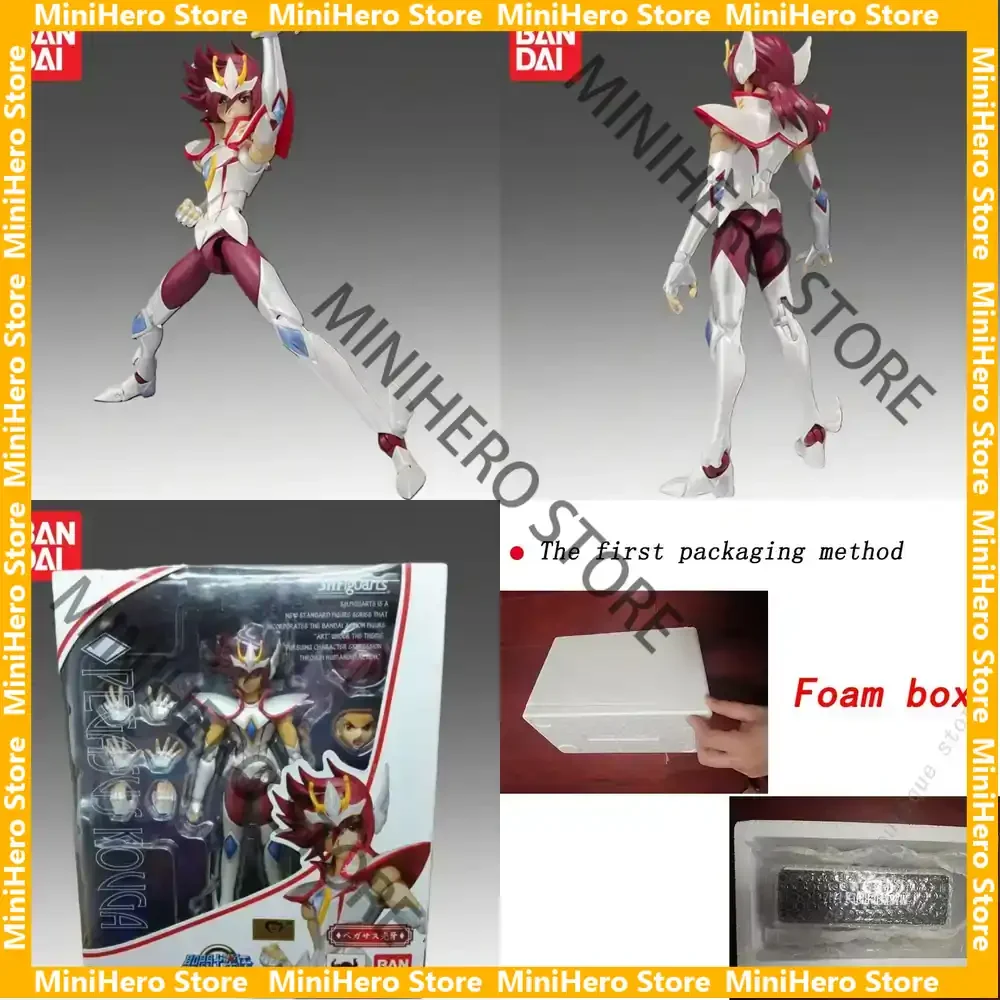 

In Stock Bandai Original Saint Seiya Pegasus Seiya Action Figure 1/12 PVC Collectible Display