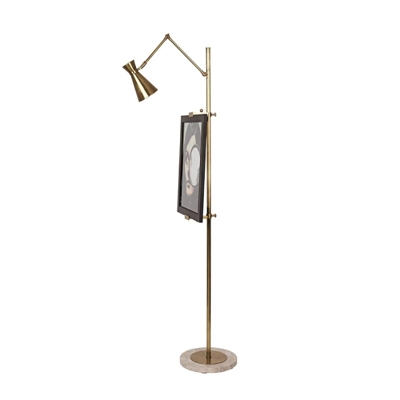 

Modern creative brass easel adjustable floor lamp bedside lamp living room bedroom new B