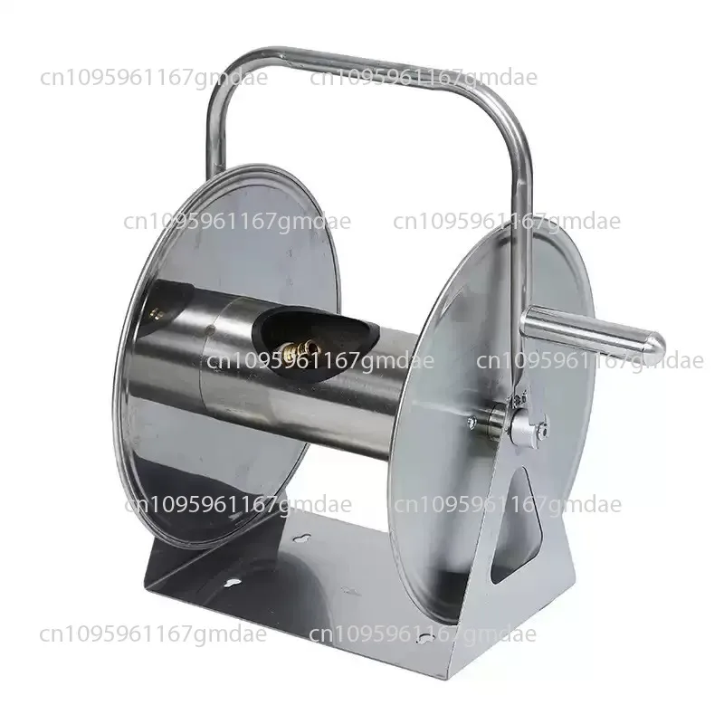 

Heavy Duty Stainless Steel Water Hose Reel Wall Mount Automatic Retractable Car Wash Garden Agricultural Pipe Storage Rack