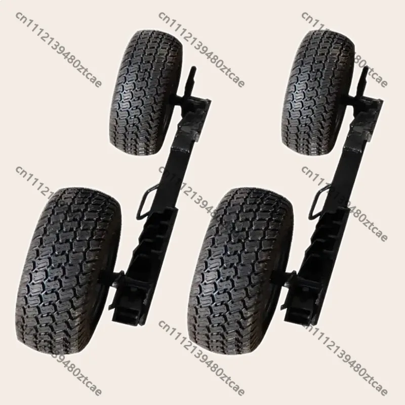 High-Speed Large Auxiliary Wheels for Barricade Rescue Trailer Complete Set