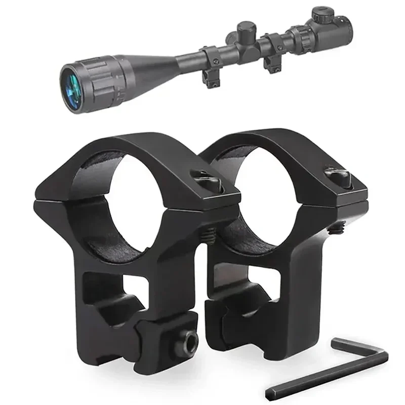 1 Pair Tactical Hunting Rifle Scope Mount Rings Fit 254mm 30mm Tube Scopes 11mm 20mm Dovetail Picatinny Rail Mount For Flashligh