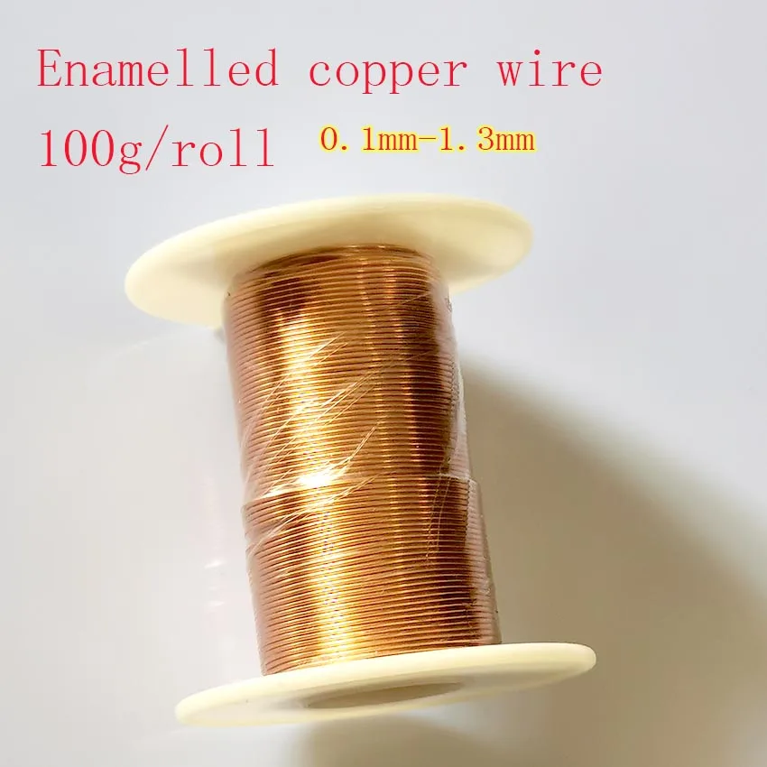 

100g Polyurethane Enameled Copper Wire Varnished Diameter 0.10mm To 1.30mm QA-1/155R 2UEW For Transformer Wire Jumper