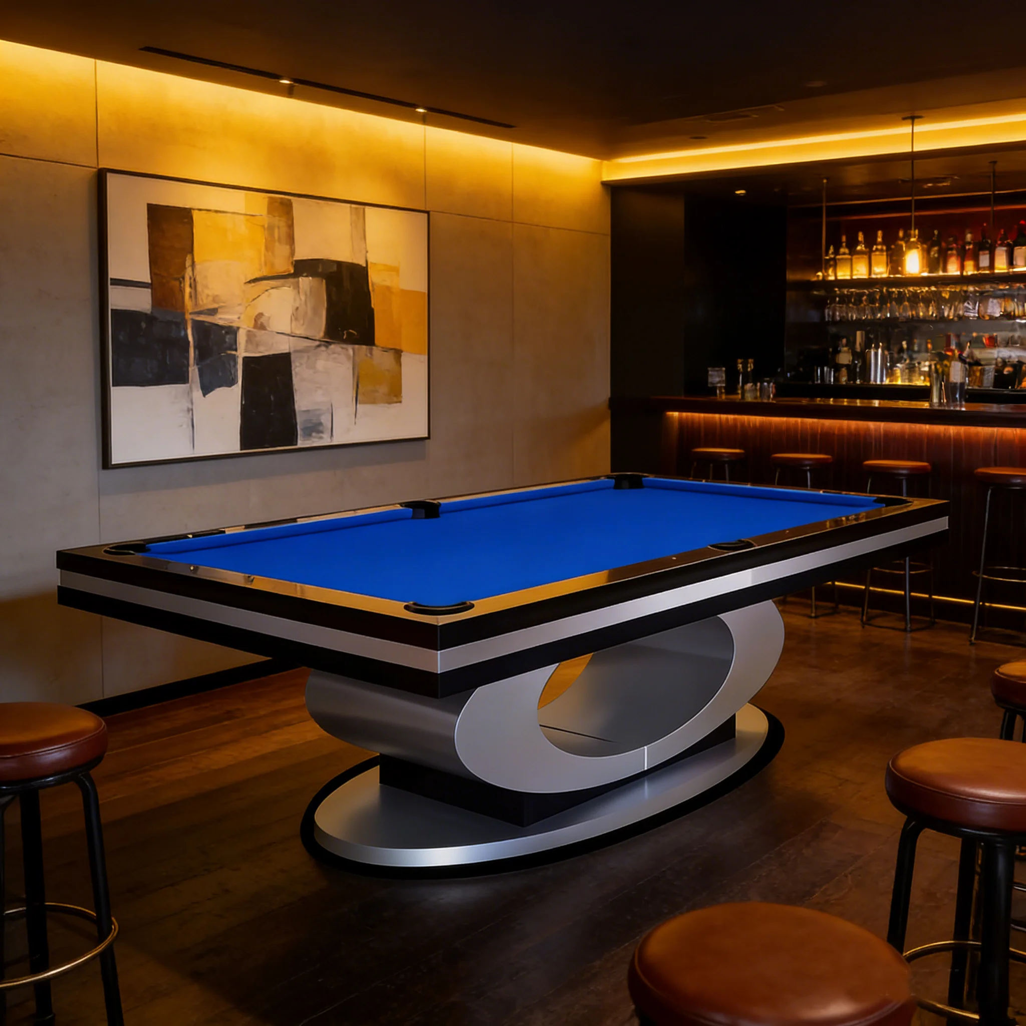 High-End 8ft/9ft Professional Pool Table with Solid Wood Frame and Slate Bed Excluding Freight