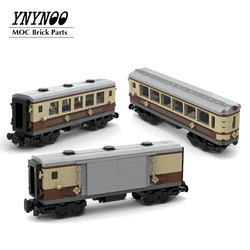 MOC City The Observation Passenger Car Updated Carriage Building Blocks Model fit for The Emerald Night 10194 Train Bricks Toys