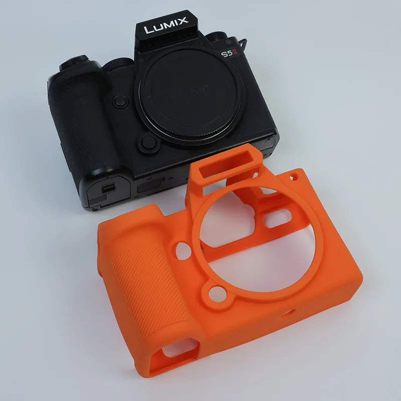 Para lumix panasonic S5-2 capa de silicone caso da câmera capa protetora S5-II à prova de poeira portátil e anti-queda