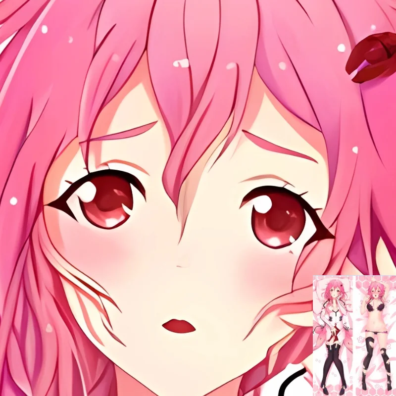 

DIY Personalized Anime Yuzuriha Inori Dakimakura Pillow Cover Case Hugging Body Pillowcase Double-sided Print Dropshipping