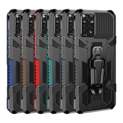 Case For Xiaomi Redmi Note 11 Global Version Armor Stand Holder Belt Clip Cover Redmi Note 11 Pro Plus 11S 10 10S 9 8 7 6 5 4