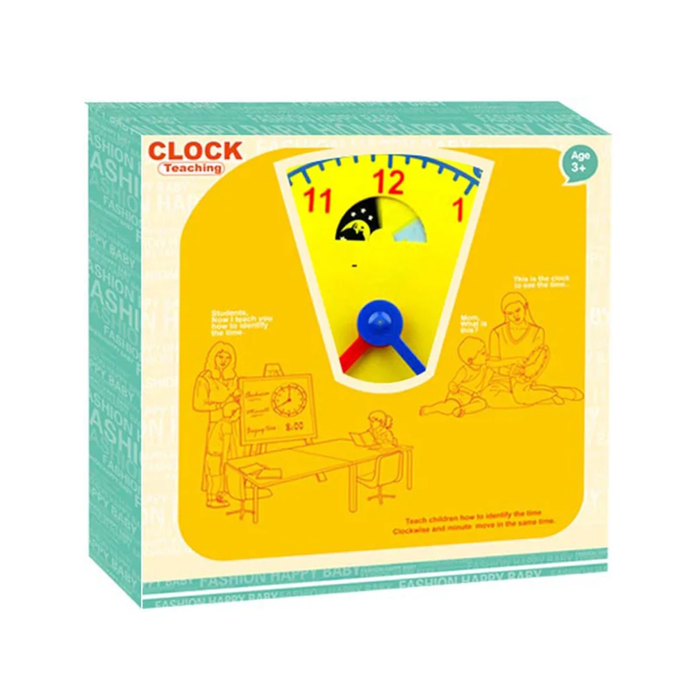 Moule d'outil d'apprentissage de l'horloge, 1 pièce, éducatif pour enfants, forme colorée, aide à l'apprentissage, décoration de maison, horloge murale