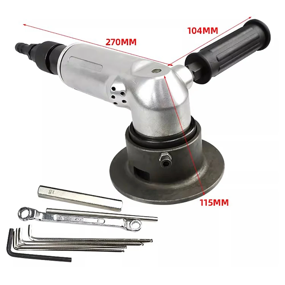 Portable Pneumatic Beveling Machine for Metal Plates - 3-Blade R3 & C Beveling Tool, for Shipyards and Bridge Construction