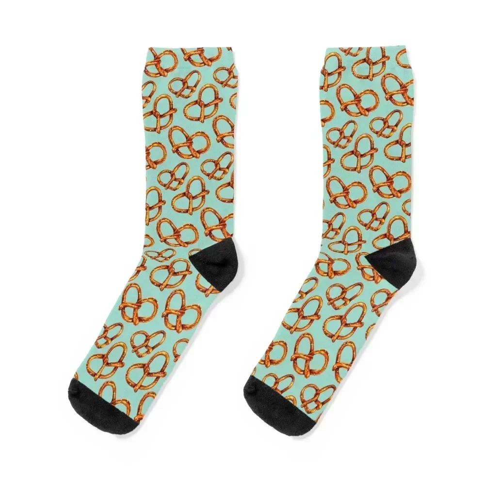 

Pretzel Pattern Socks custom sports basketball Stockings aesthetic Socks Women's Men's