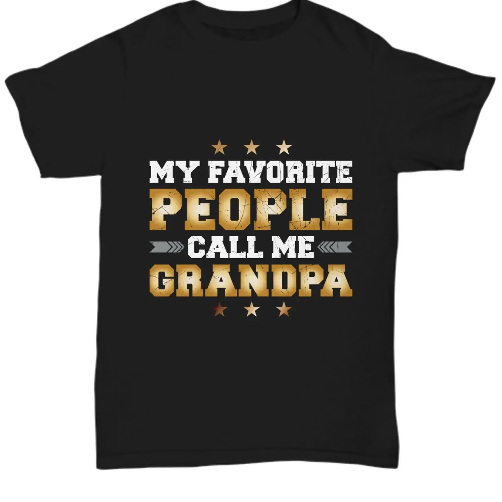 Camiseta divertida con la frase "Mis personas favoritas me llaman abuelo" para cumpleaños, Día del Padre, para hombre, estilo vintage, lavada, suave, ligeramente versátil